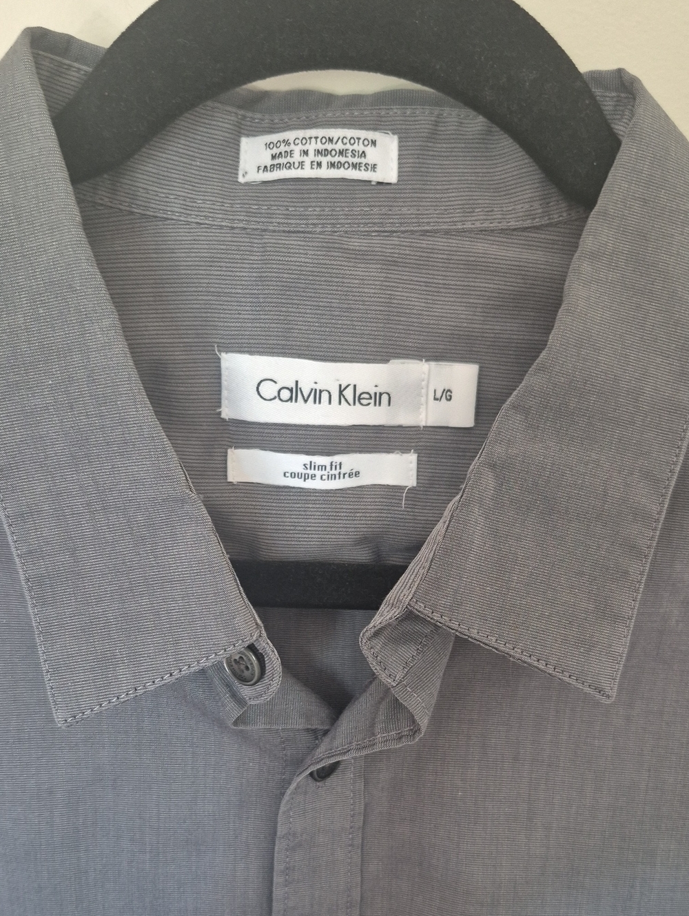 Calvin Klein Men's Slim Fit Gray Pants